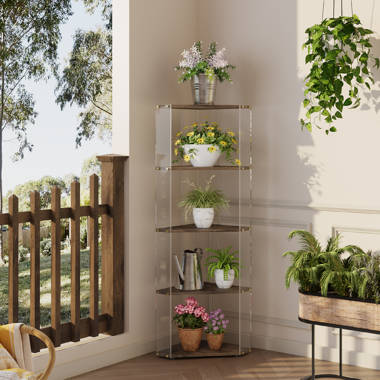 4 tier top decorative shelf